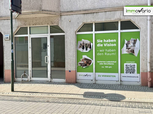 Schaufenster Straßenseite - Gewerbefläche in guter Lage in Egeln zu vermieten!