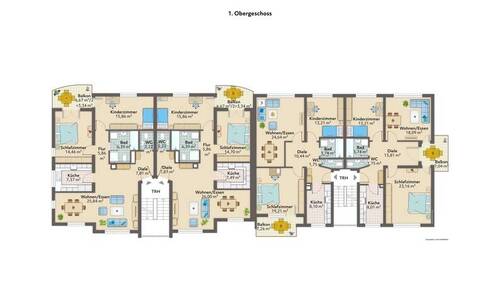 1. Obergeschoss - Mehrfamilienhaus, Wohnhaus mit 1,35 m&sup2; in Konstanz zum Kaufen