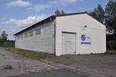 Ansicht west - Gewerbegrundstück mit Halle am Petridamm (erweiterbar um 6.000 m² Außenfläche)