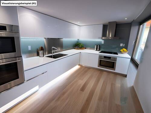 Küche Wohnung EG Visualisierung via Homestaging - 