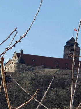 Blick aus dem Schlafzimmer - 4 Zimmer Etagenwohnung in Kronach