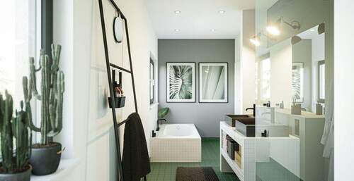 Badezimmer - Einfamilienhaus mit 107,00 m&sup2; in Wanfried zur Miete