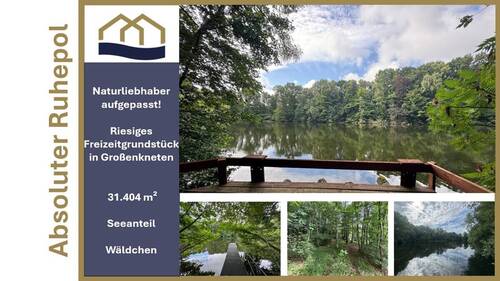 Folie34 - Exklusive Seeliegenschaft in Großenkneten 31.404m² Naturidyll mit privatem Steg und eigenem Wäldchen