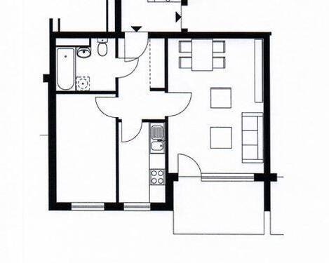 Grundriss - Gemütliche 1,5 ZKB Wohnung sucht Nachmieter