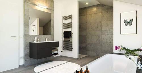 Badezimmer - 5 Zimmer Einfamilienhaus zum Kaufen in Wehretal