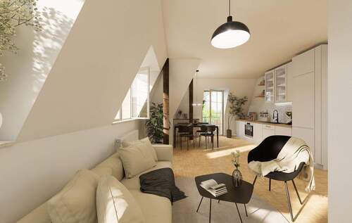 WE7-Wohn_Essen-Visualisierung - seltene Gelegenheit!- ruhige 2-Zimmer Dachgeschosswohnung mit Balkon im Preußischen Viertel