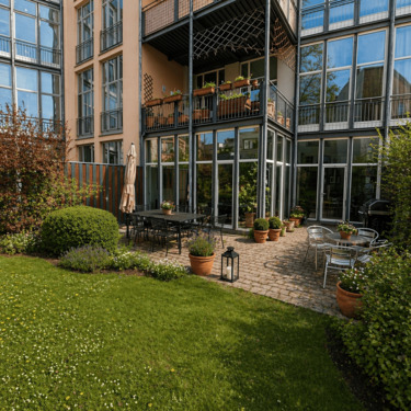 Garten - Außergewöhnliches Loft in Erfurts Altstadt mit eigenem Garten