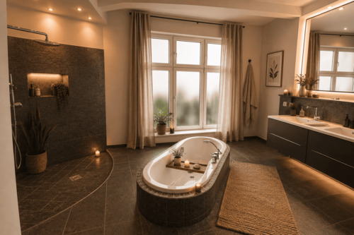 Badezimmer - Wohnbeispiel - Etagenwohnung mit 193,50 m&sup2; in Erfurt zur Miete