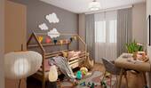 Ein Raum voller Fantasie mit Platz zum Malen, Spie - 