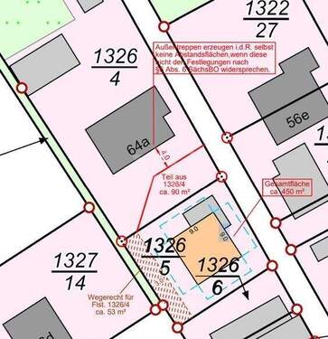 Darstellung zu verkaufende Liegenschaft - 