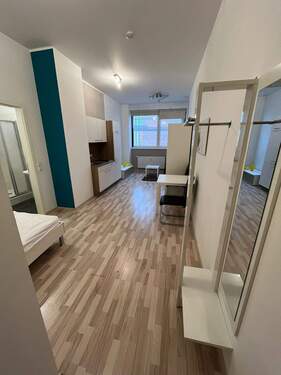 Blick ins Apartment - 1 Zimmer Etagenwohnung in Fürth