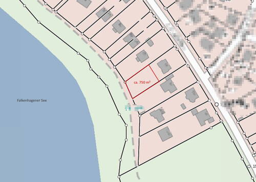 Flurkarte oN mit Markierung - Grundstück in Falkensee zum Kaufen