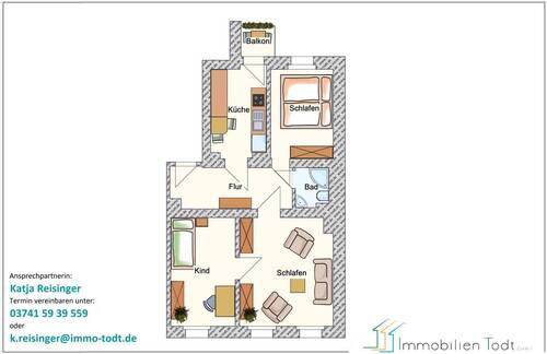 Plauen, Dittesstr. 35, WE 07 - 