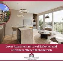 Luxus Apartment mit zwei Balkonen und stilvollem offenen Wohnbereich - Hamburg Harvestehude