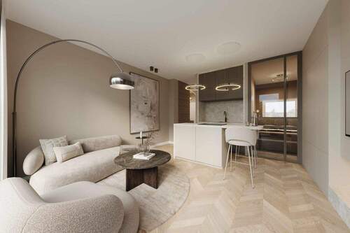 Visualisierung - Wohn- und Essbereich - 2 Zimmer Etagenwohnung in Hamburg