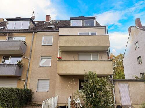 Rückseite - 1 Zimmer Mehrfamilienhaus, Wohnhaus in Düsseldorf