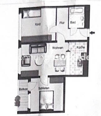 Bild 2 - 3 Zimmer Etagenwohnung zur Miete in Berlin