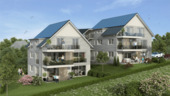 Visualisierung 1 - SEESICHT I 200m zum See I Natürlich aus Holz: Wohnung W3: Lichtdurchflutete, wohngesunde 3 Zimmerwohnung in Überlingen-Nussdorf im Dachgeschoss