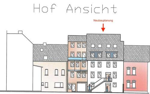 Hofansicht Neubauplanung - 
