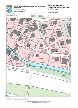 Katasterauszug - Grundstück in Bruckmühl zum Kaufen