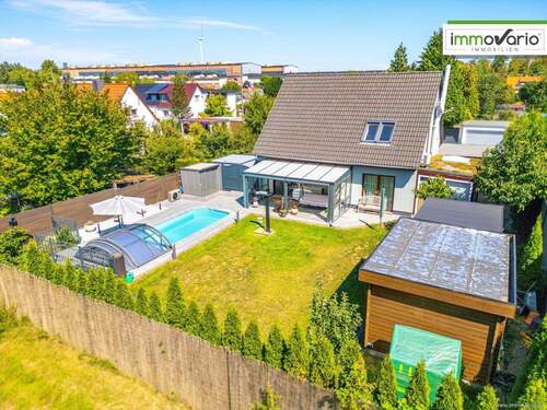 Luftaufnahme - 5 Zimmer Einfamilienhaus in Magdeburg / Hopfengarten