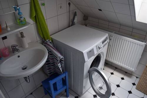 Waschmaschinenanschluss im Bad - 