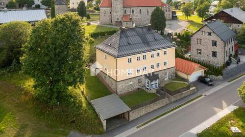 Außenansicht Drohne 2 - 1 Zimmer Mehrfamilienhaus, Wohnhaus in Mauth