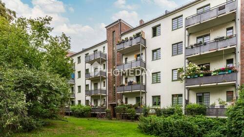 Außenansicht 3 - Gepflegte 2-Zimmer-Denkmalwohnung in Leipzig-Möckern
