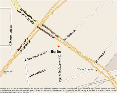 Kartenausschnitt - 3 Zimmer Etagenwohnung zur Miete in Berlin