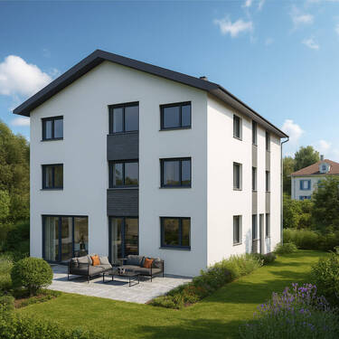 Ansicht - Bahrenfeld Lurup - Großes KfW55 Neubau Stadthaus mit 6 Zimmern und Wärmepumpe in Bestlage