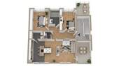 3-Zimmer-Wohnung mit Gartenanteil im 1.OG - 