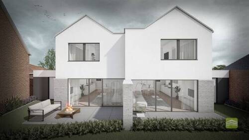 Rückansicht - Doppelhaushälfte mit 98,50 m&sup2; in Waldfeucht zum Kaufen