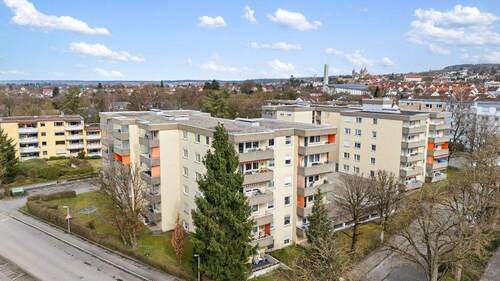 Ansicht von oben - 4 Zimmer Etagenwohnung in Weingarten