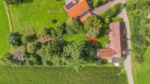 Luftaufnahme - 1 Zimmer Mehrfamilienhaus, Wohnhaus in Illmensee