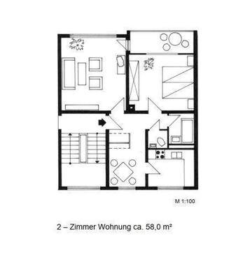 Albertstraße 2 2 ZKB rechts - 