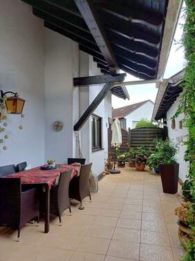 teilüberdachte Terrasse - 