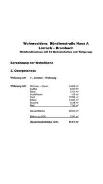 Wohnflächenberechnung - 