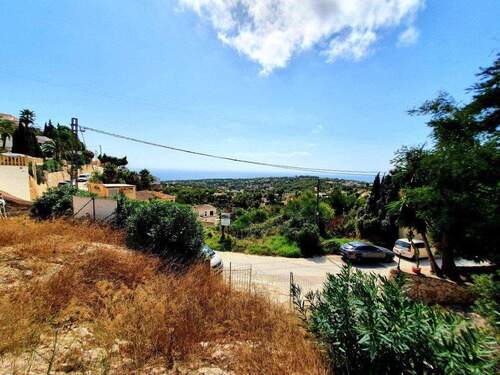 Bild 1 - Baugrundstück mit Meerblick und mit Baugenehmigung zum Verkauf in Moraira