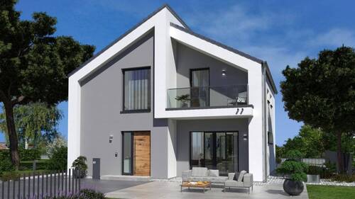 Ansicht Eingang - LUXURIÖSES HAUS MIT VIEL LICHT - inkl. Keller - malervorbereitet