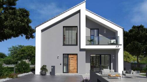 Ansicht Eingang - Einfamilienhaus mit 172,00 m² in Aull zum Kaufen