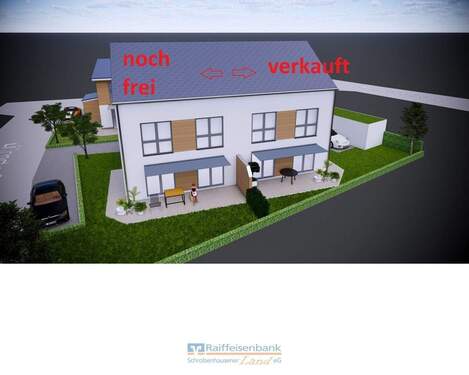 DHH 1b verkauft - DHH 1c noch frei - KFW40-Neubau-Doppelhaushälften in Mühlried!