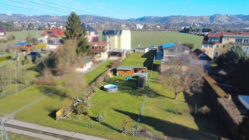 Luftbild - 1 Zimmer Bungalow in Radebeul