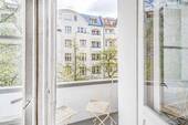Detailansicht des Balkons - 