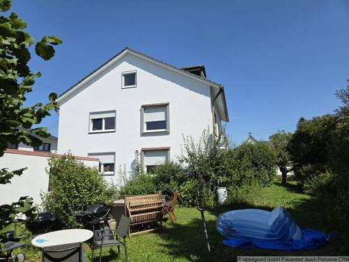 Ansicht Haus Westen + Gartensituation - 