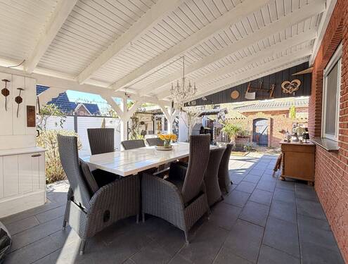 überdachte Terrasse - Einfamilienhaus mit 161,00 m&sup2; in Damme zum Kaufen