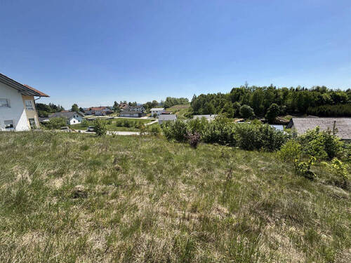 Ausblick von oben - Grundstück in Neureichenau