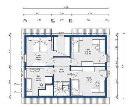 Obergeschoss Alternative - 