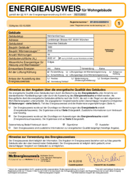 Energieausweis - 