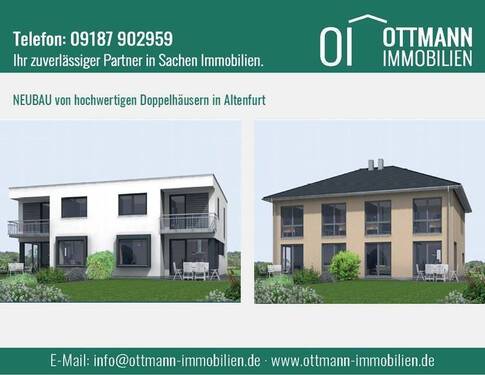 Eingangsbild DHH - NEUBAU von modernen Doppelhäusern