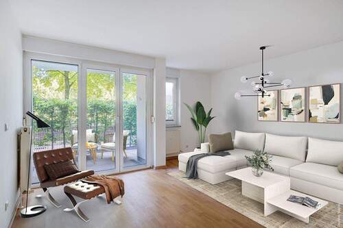 Digitales Staging Wohnzimmer - 